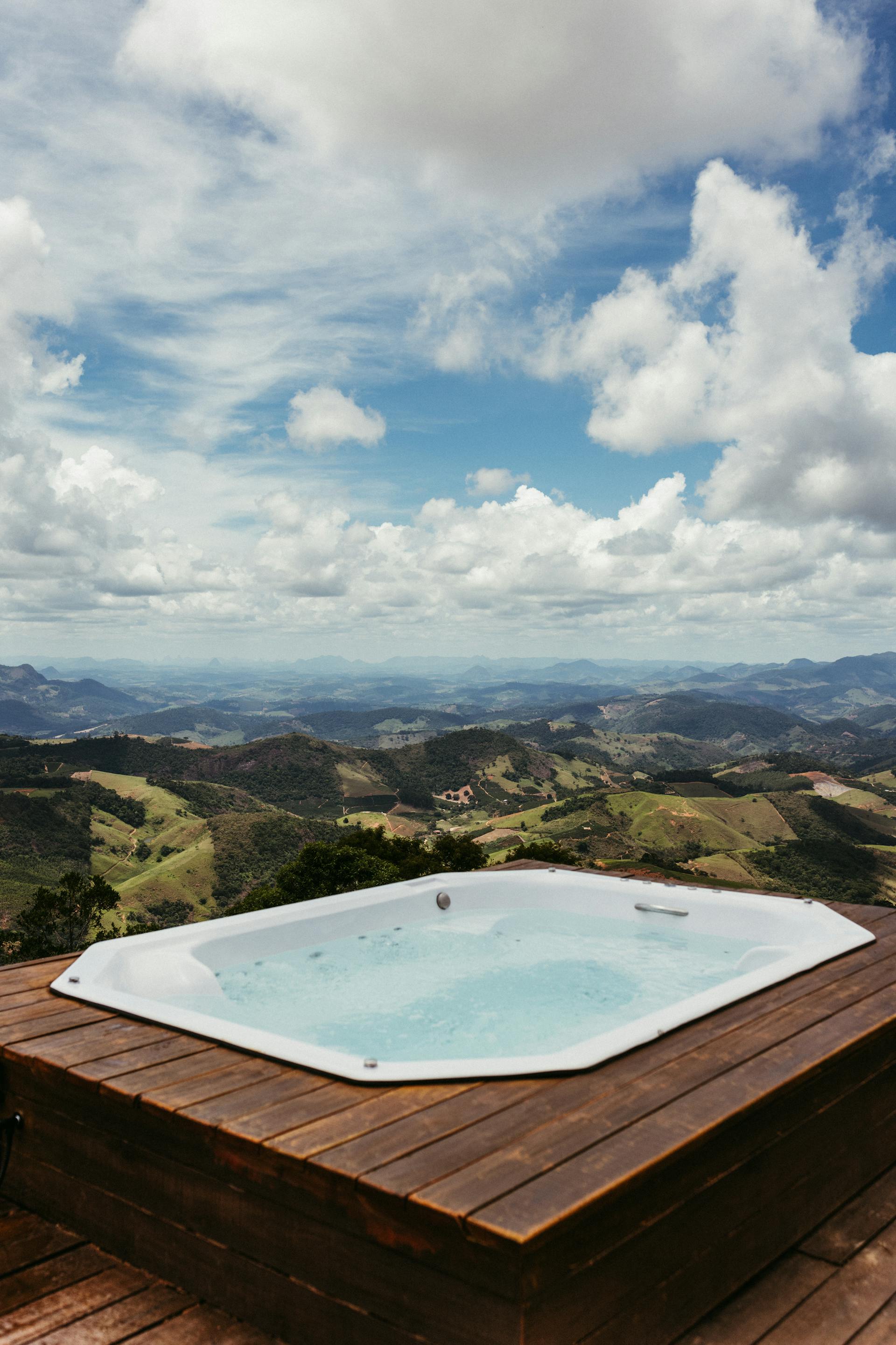 Hot tub and spa service in Hawaii — clean, well-maintained spa with clear water